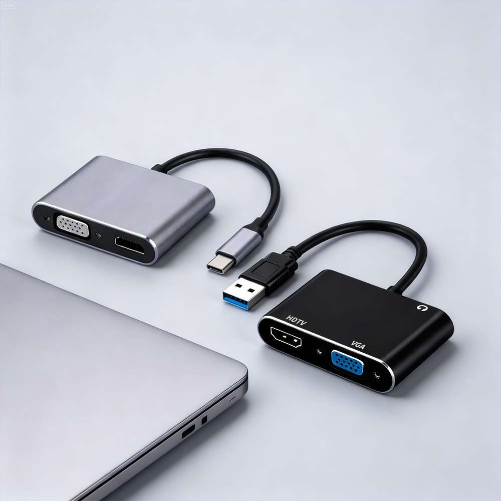 Audio Music Splitter - Adaptateur USB 3.0/TYPE-C vers HDMI VGA