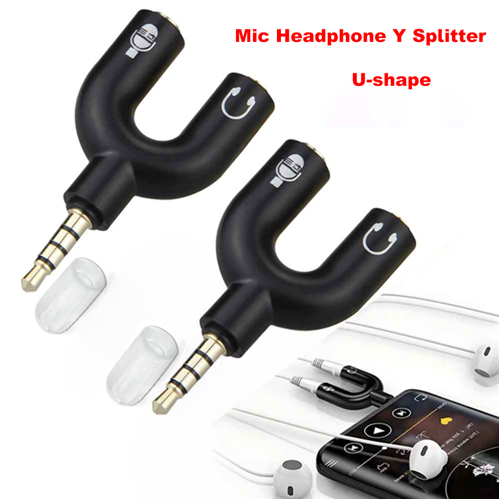 Audio Music Splitter - Adaptateur séparateur de micro pour casque