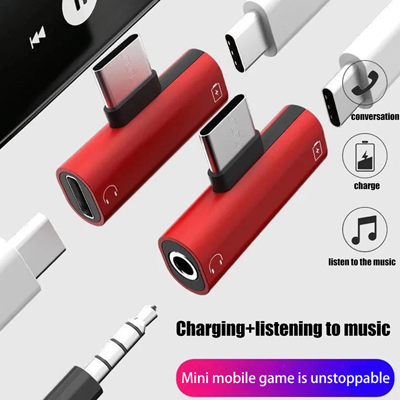 Audio Music Splitter - Adaptateurs métalliques USB Type-C vers prise