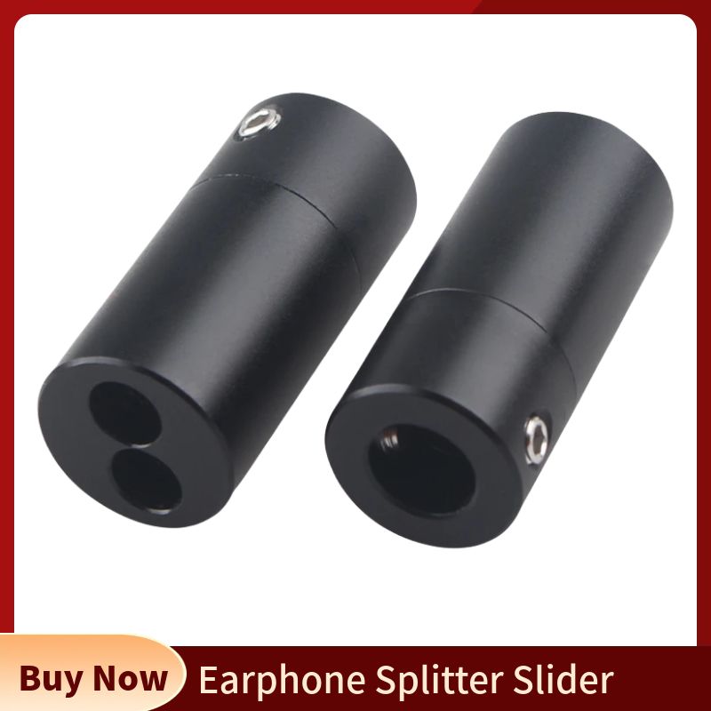 Audio Music Splitter - Séparateur d'écouteurs coulissant, connecteur RCA, câble