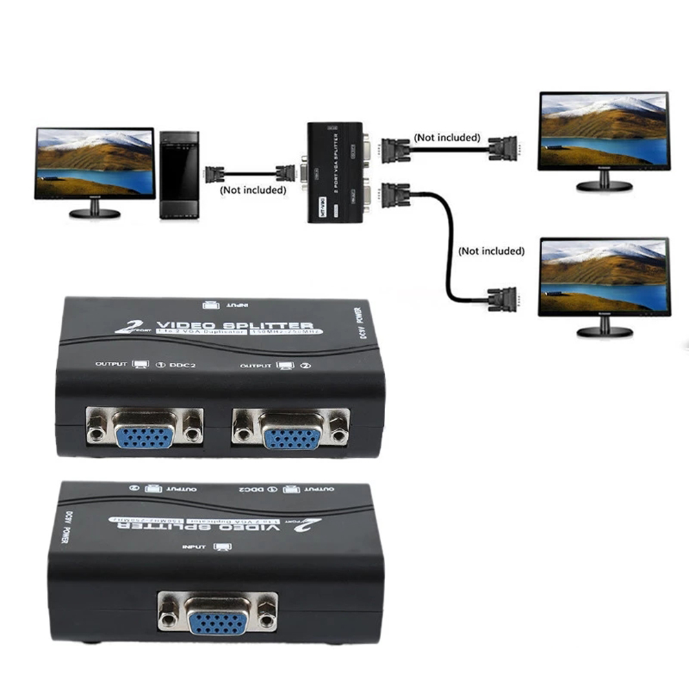 Audio Music Splitter - Adaptateur Portable pour écran divisé, 1