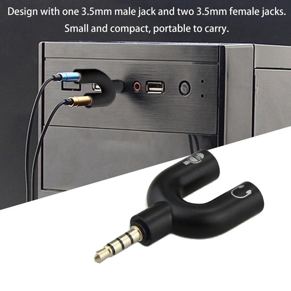 Adaptateur double de Type U 3. - Audio Music Splitter avis et prix