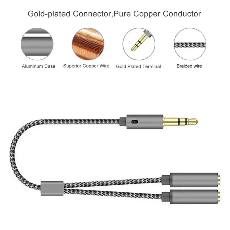 Adaptateur de casque, câble sé - Audio Music Splitter avis et prix