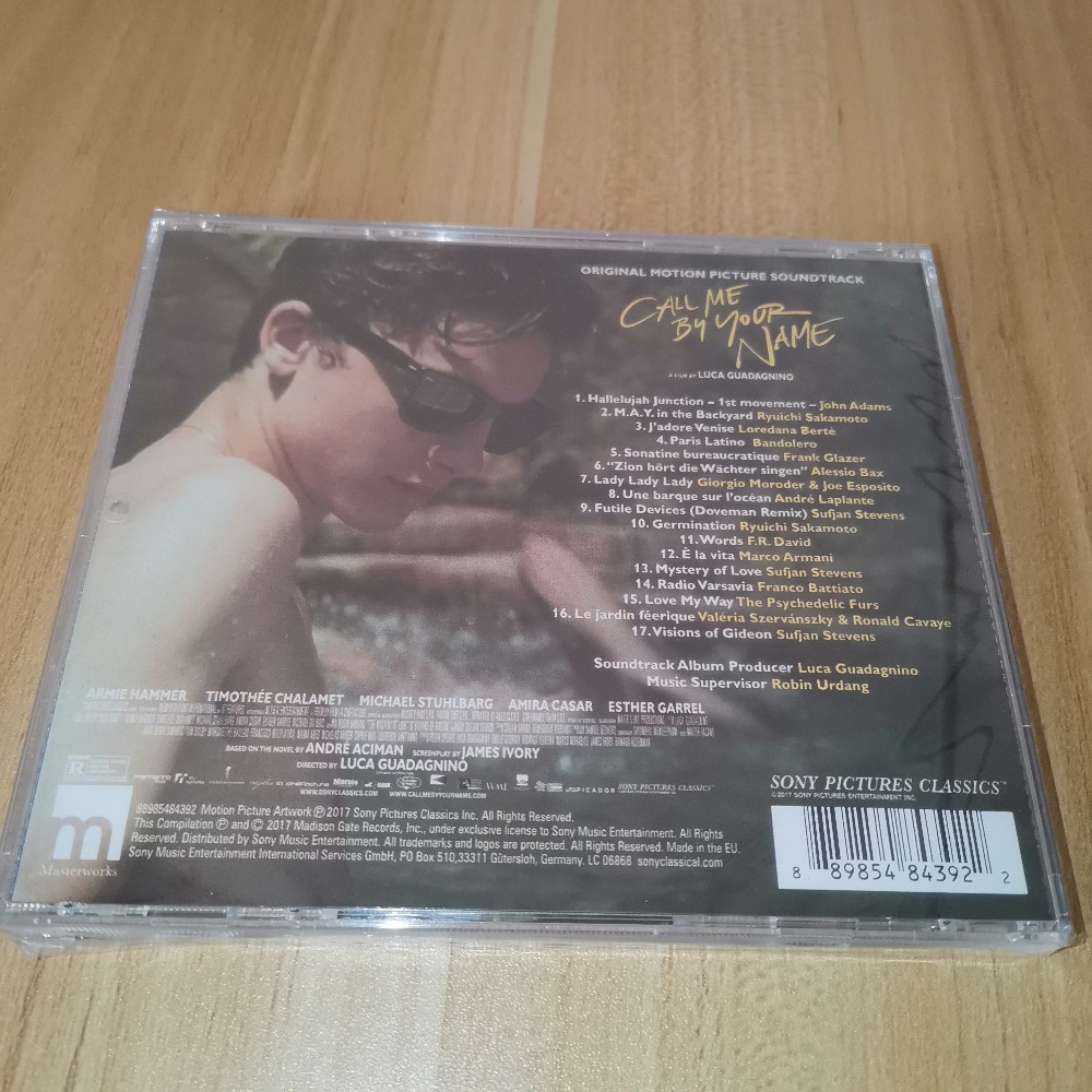 Call Me by Your Name – CD de m - Audio Music Name avis et prix