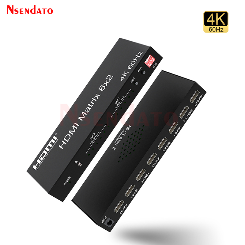 Commutateur matriciel HDMI 6x2 - Audio Music Splitter avis et prix