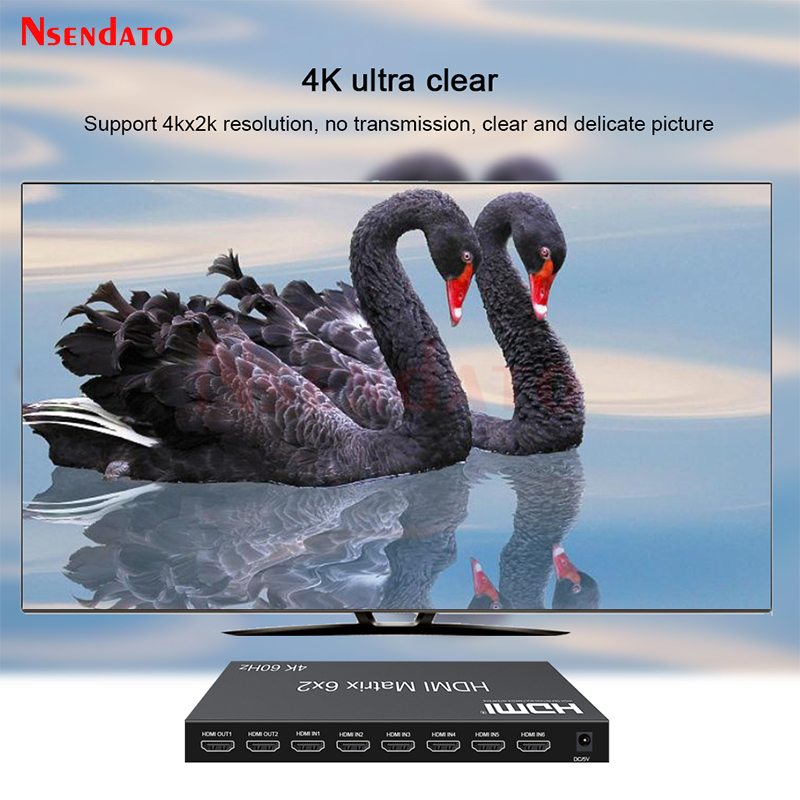 Commutateur matriciel HDMI 6x2 - Audio Music Splitter avis et prix